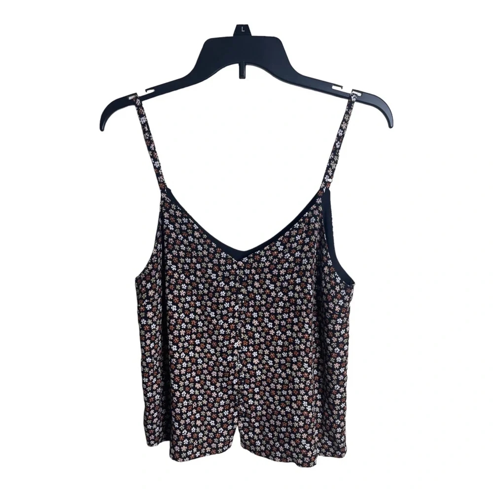 Madewell Button Down Cami Petite Blooms Size 2 #K2786 - Picture 5 of 11